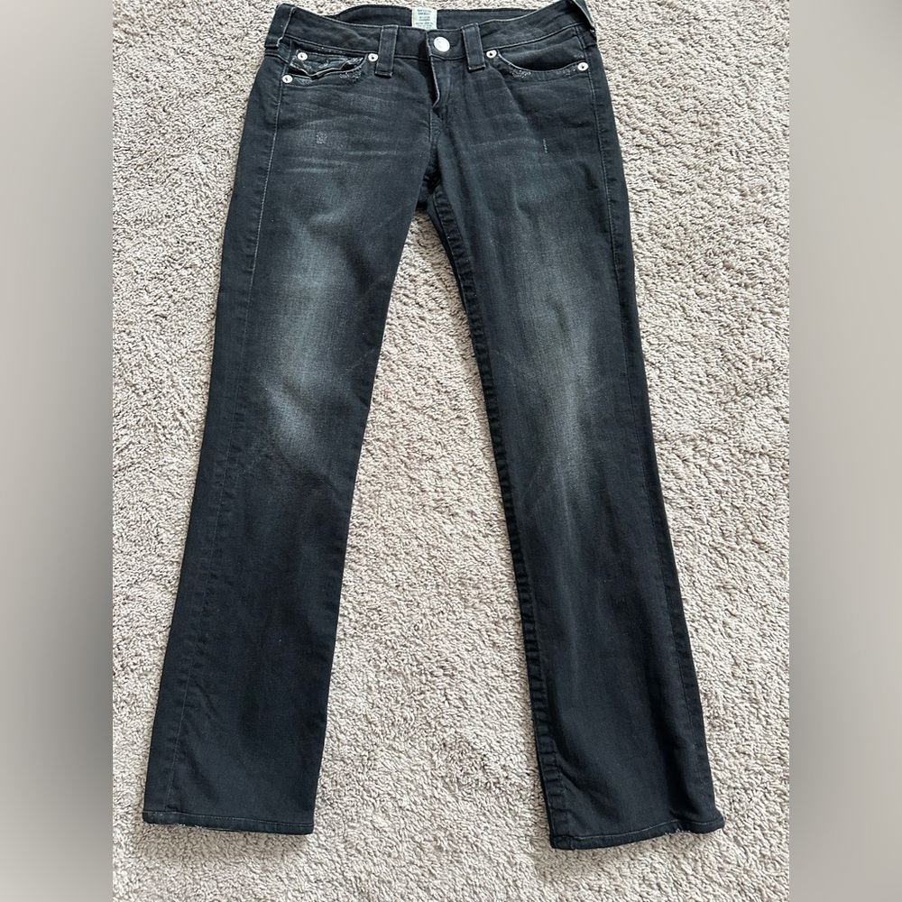 True Religion Black Jeans - Classic Straight Fit